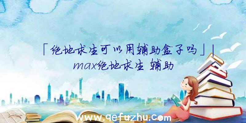 「绝地求生可以用辅助盒子吗」|max绝地求生